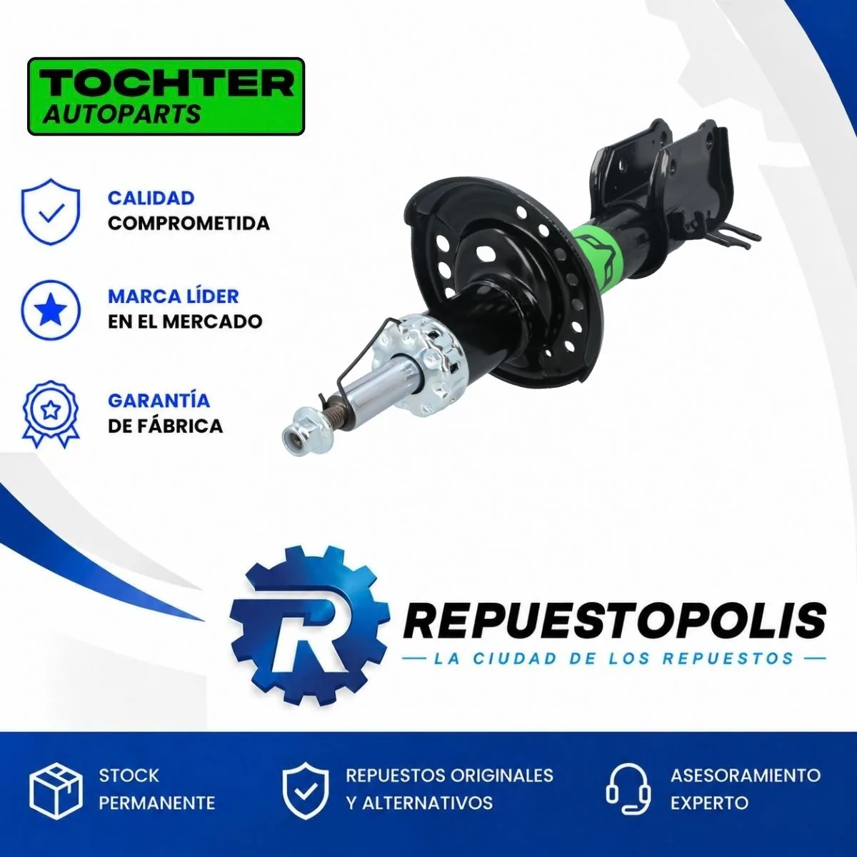 Amortiguador Delantero Izquierdo Fiat Toro - TOCHTER 10108
