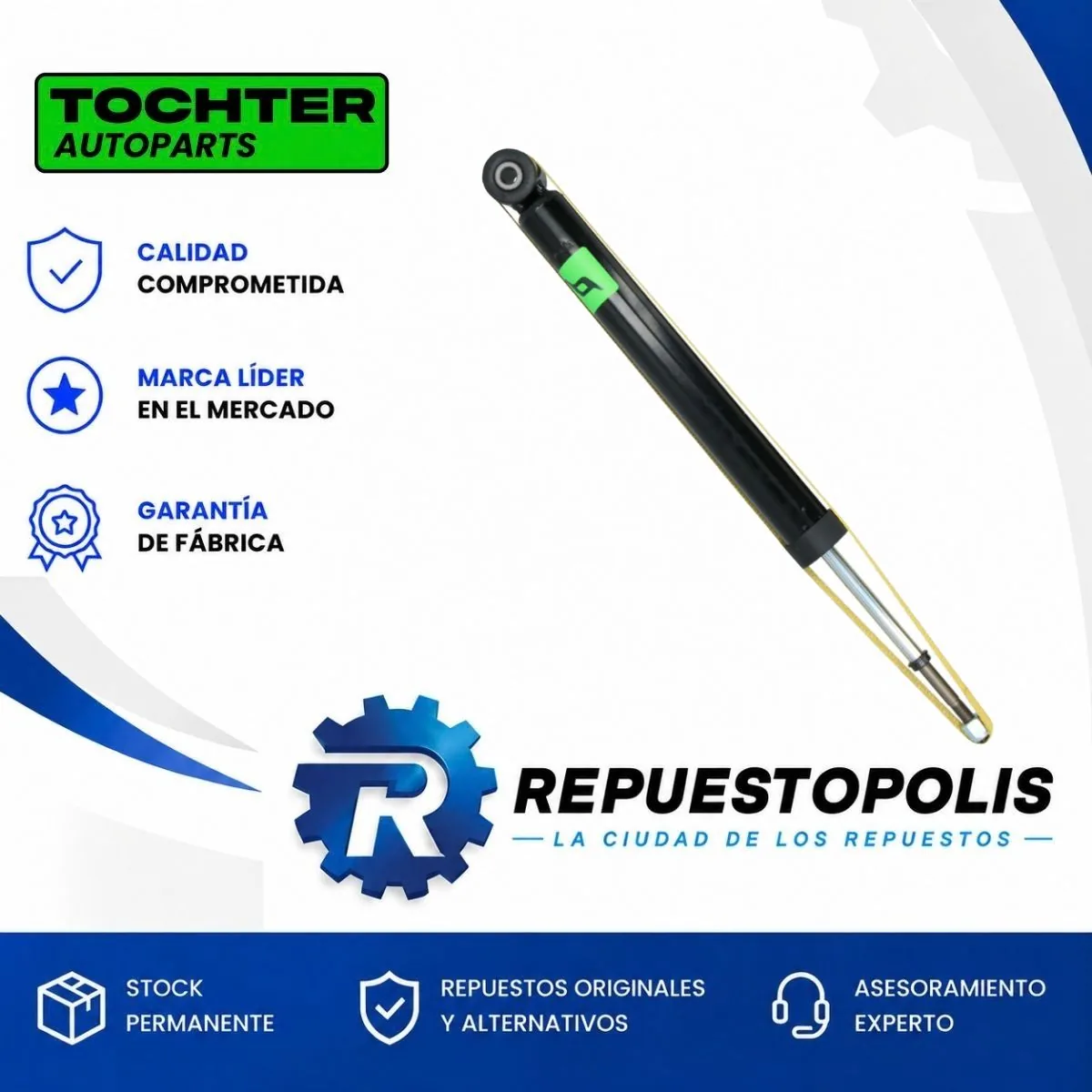 Amortiguador Trasero para Nissan Tiida 07/15 - TOCHTER