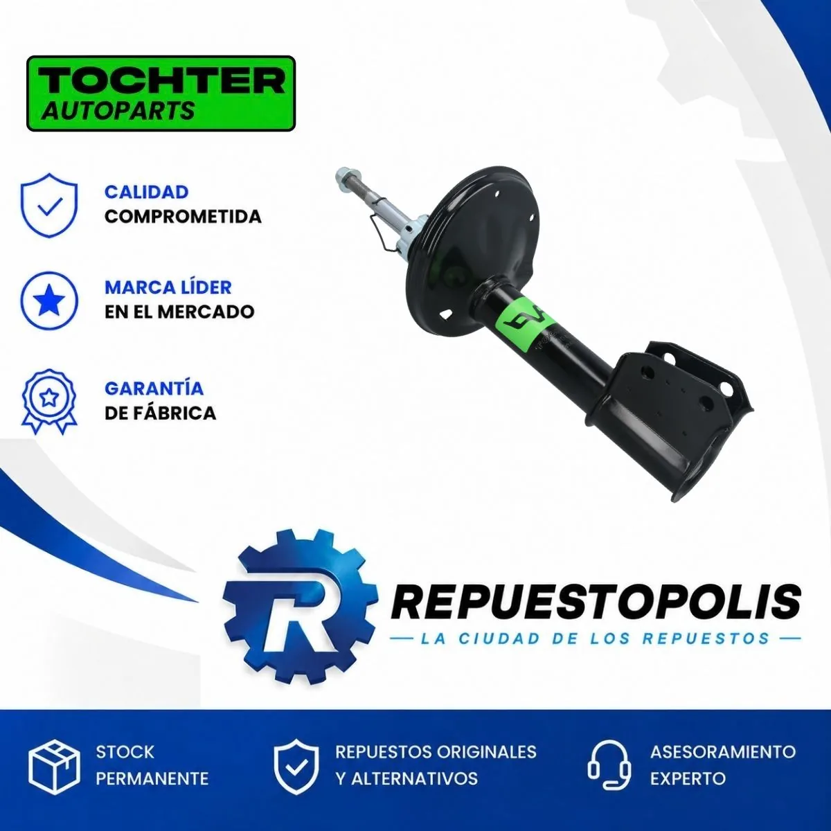 Amortiguador Delantero para Renault Clio II 12/17 - TOCHTER