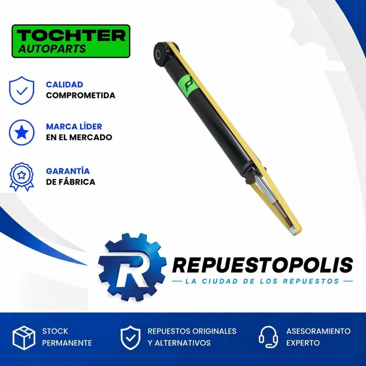 Amortiguador Trasero para Renault Clio II 99/17 - TOCHTER