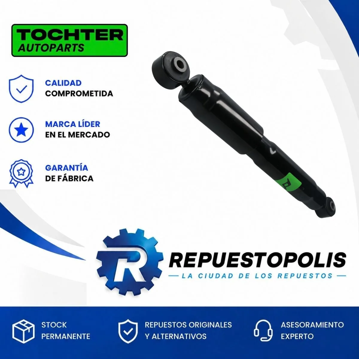 Amortiguador Trasero para Renault Kangoo 98/18 - TOCHTER