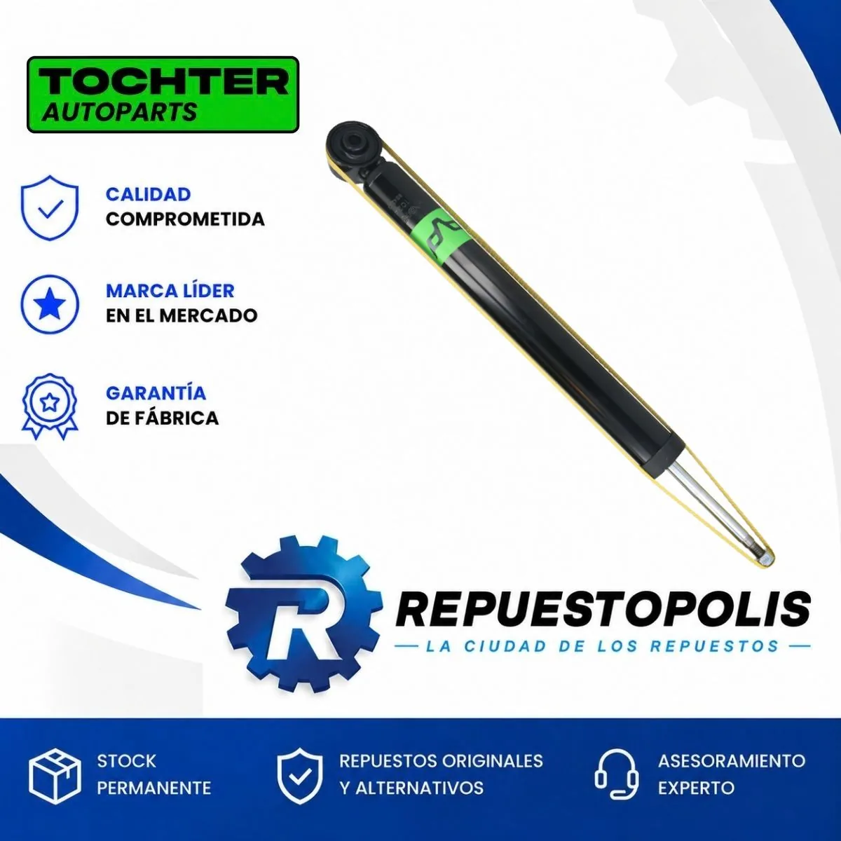 Amortiguador Trasero Volkswagen Fox y Suran 04/19 - TOCHTER