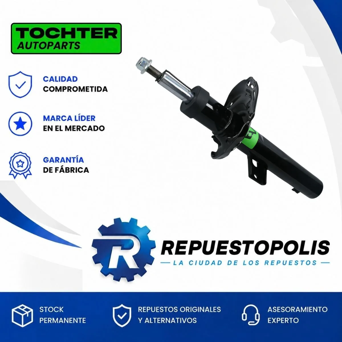 Amortiguador Delantero Volkswagen Polo y Virtus - TOCHTER
