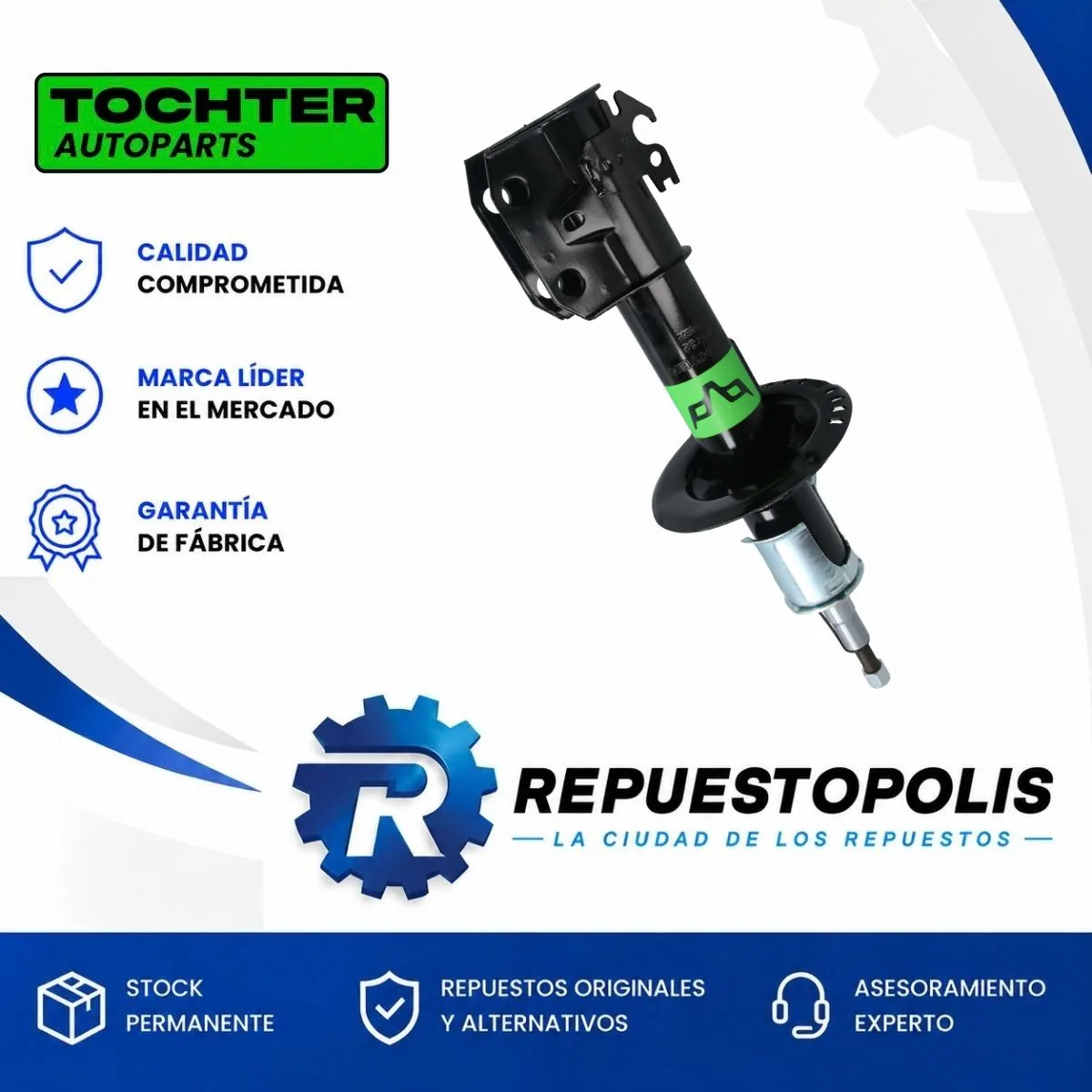 Amortiguador Trasero para Volkswagen Vento 06/26 - TOCHTER