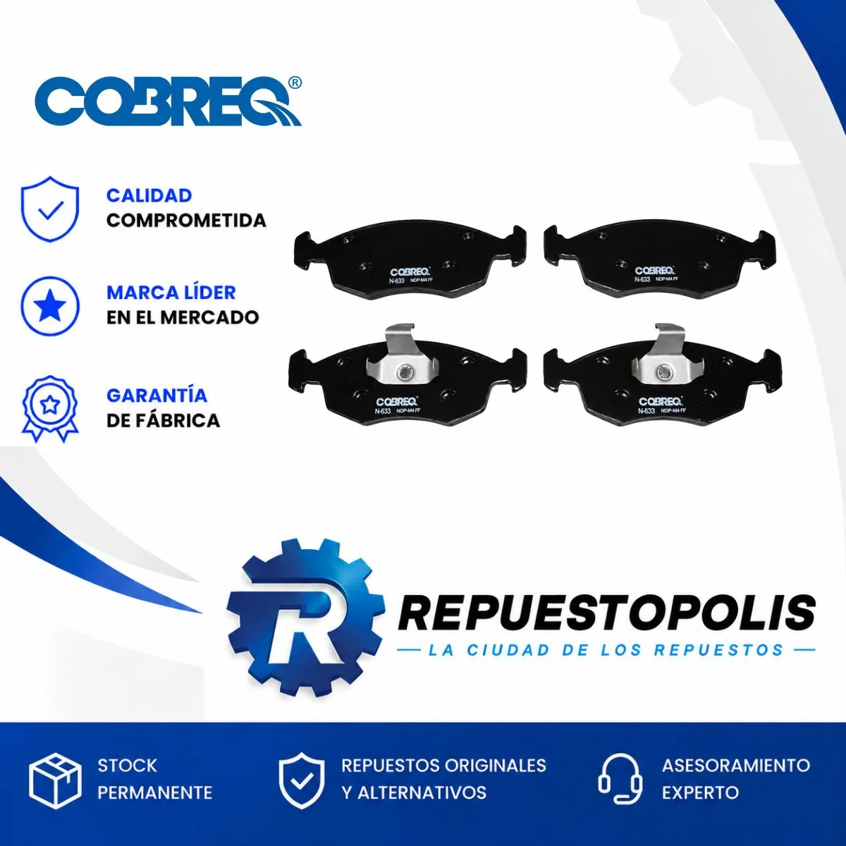 Pastillas de Freno para Fiat Punto - COBREQ