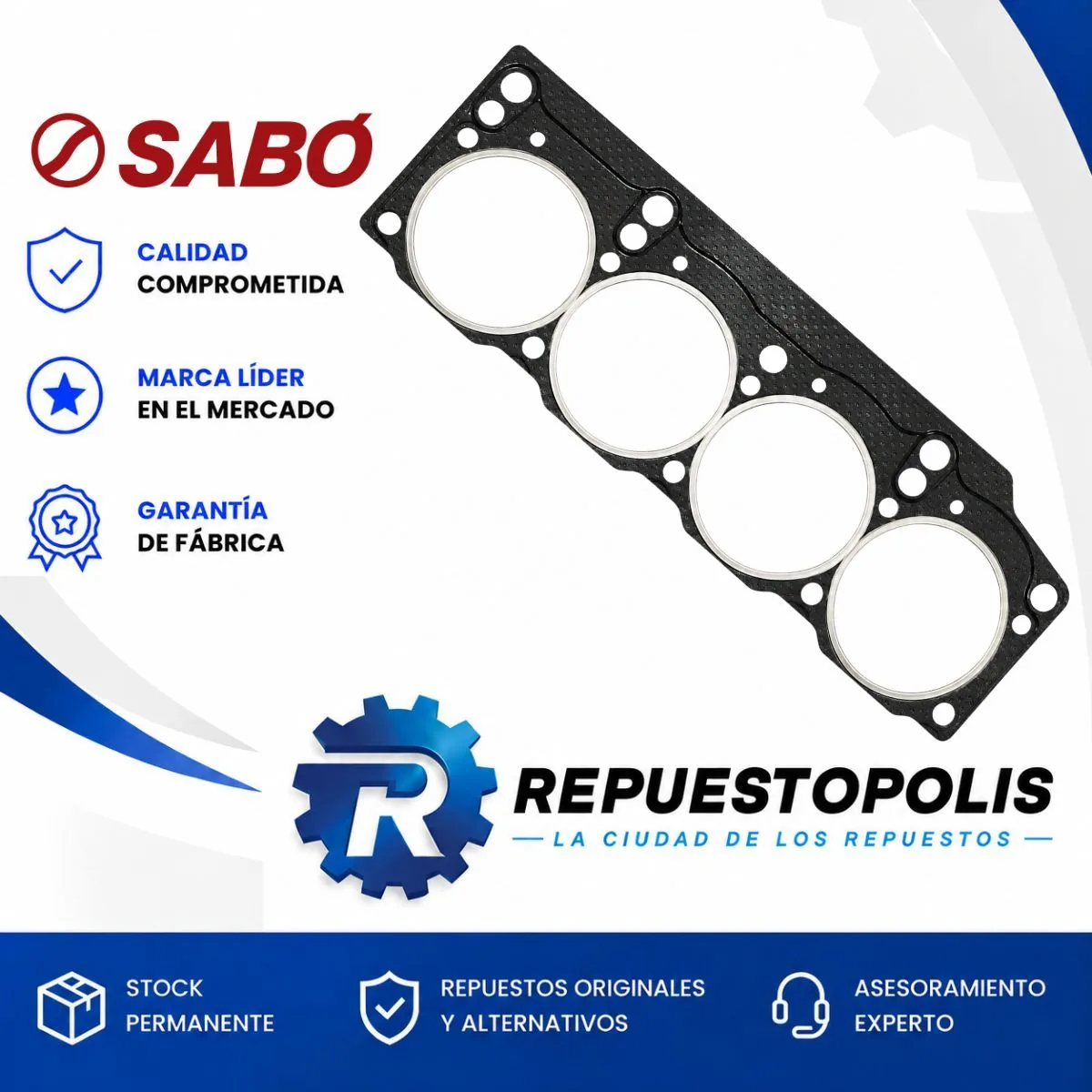 Junta de Tapa de Cilindros Fiat Palio y Siena 01/07 - SABO