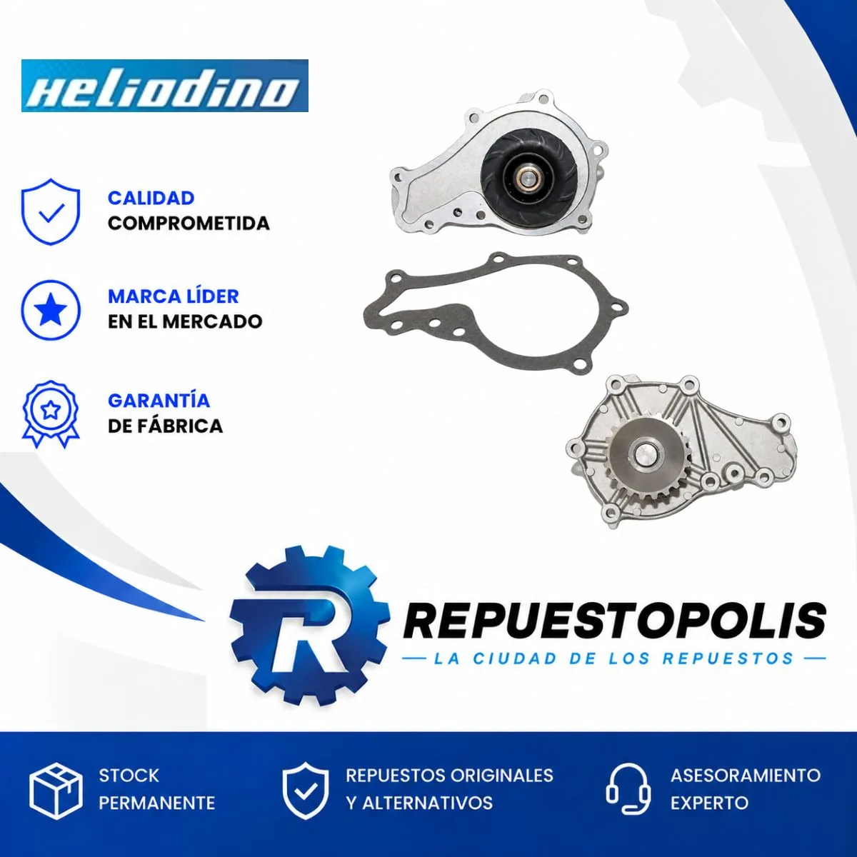 Bomba de Agua para Peugeot 206 - BOMBAS HELIODINO
