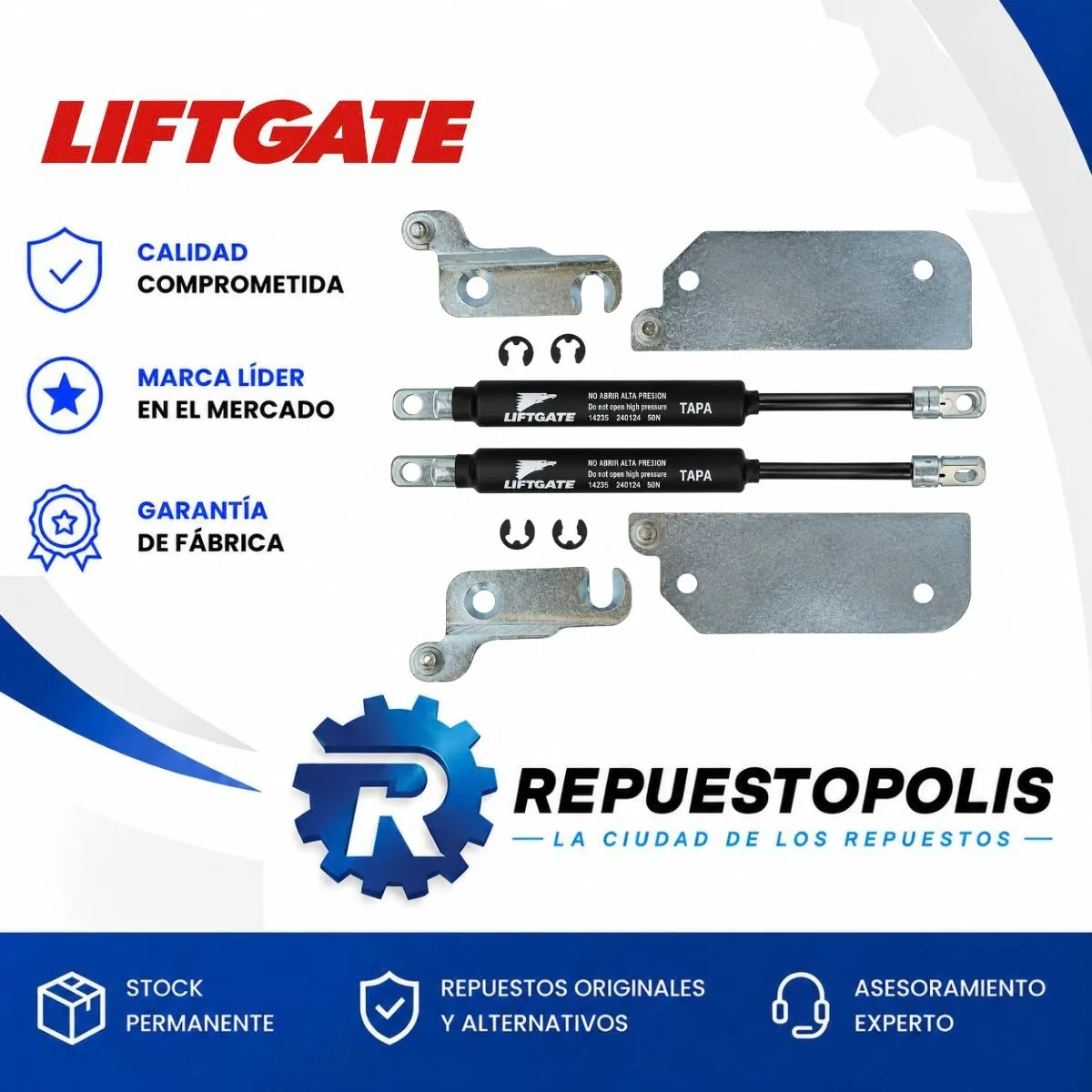 Amortiguador de Portón para Toyota Hilux 15/26 - LIFTGATE