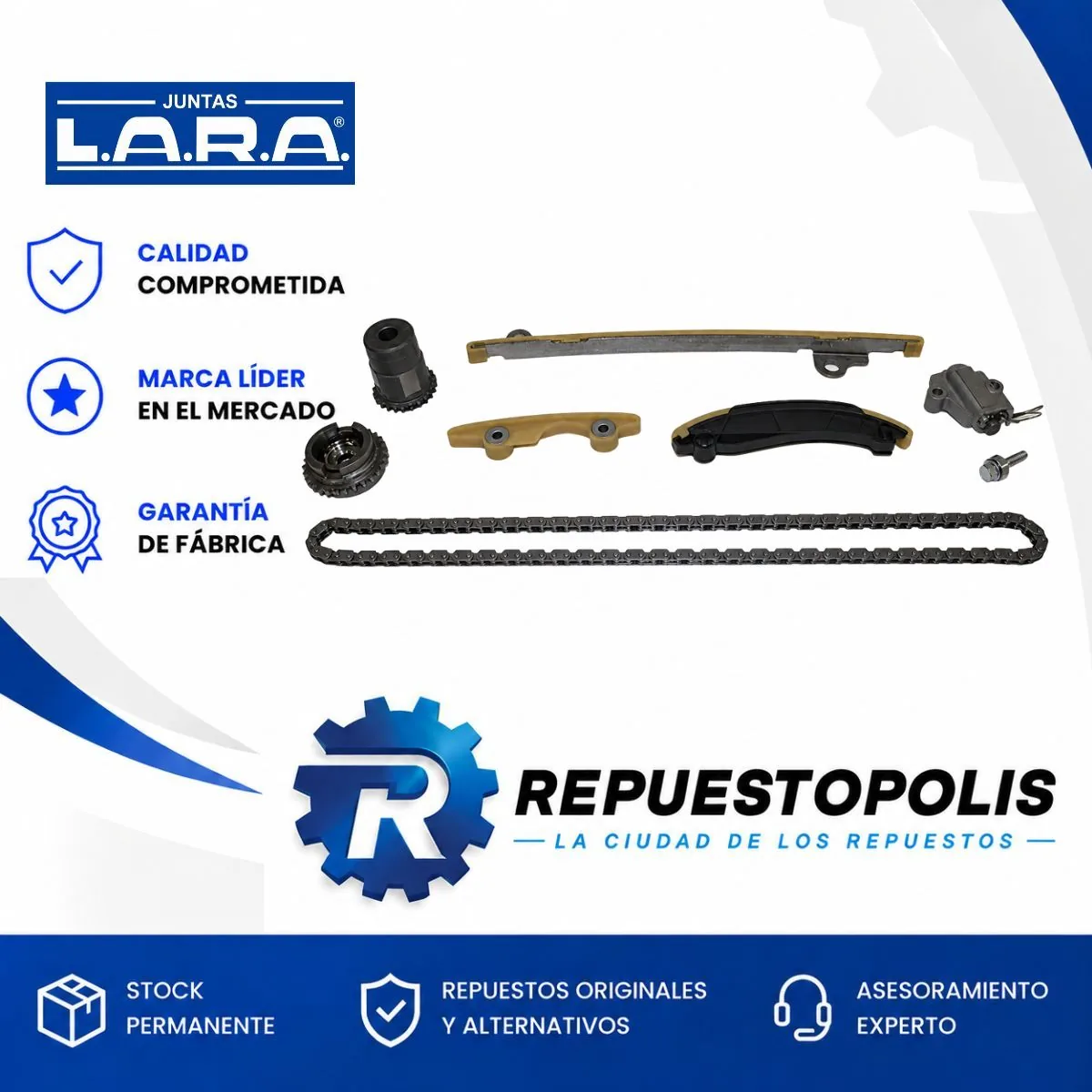 Kit de Distribución con Cadena Fiat Argo y Cronos - LARA