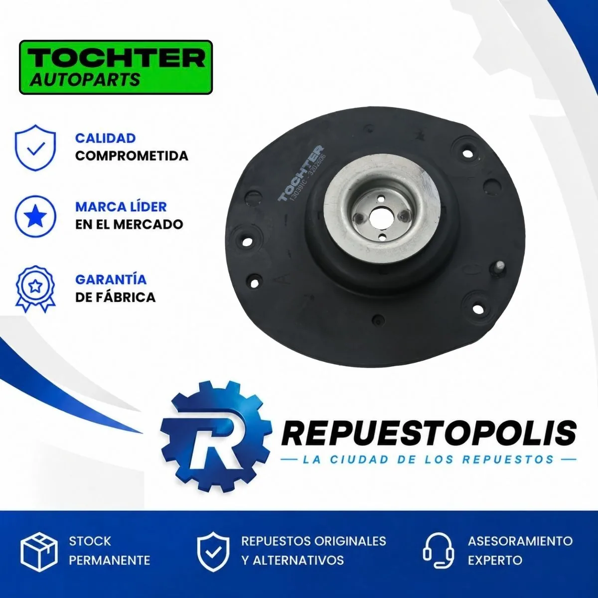 Cazoleta Delantera Izquierda con Crapodina Peugeot 206