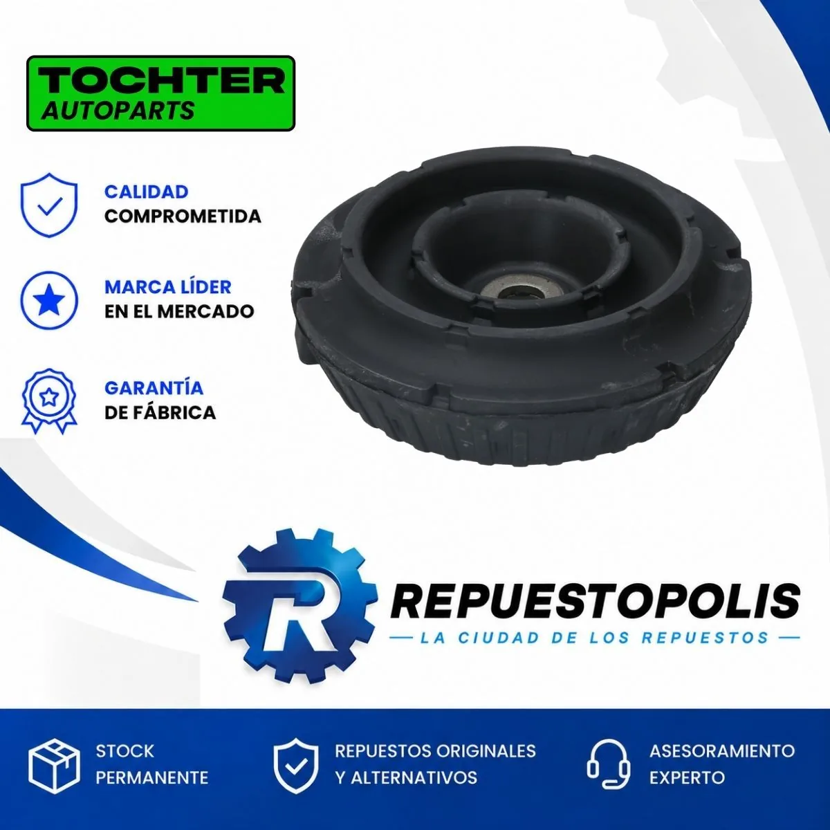 Soporte de Amortiguador Trasero Ford Fiesta y KA - TOCHTER