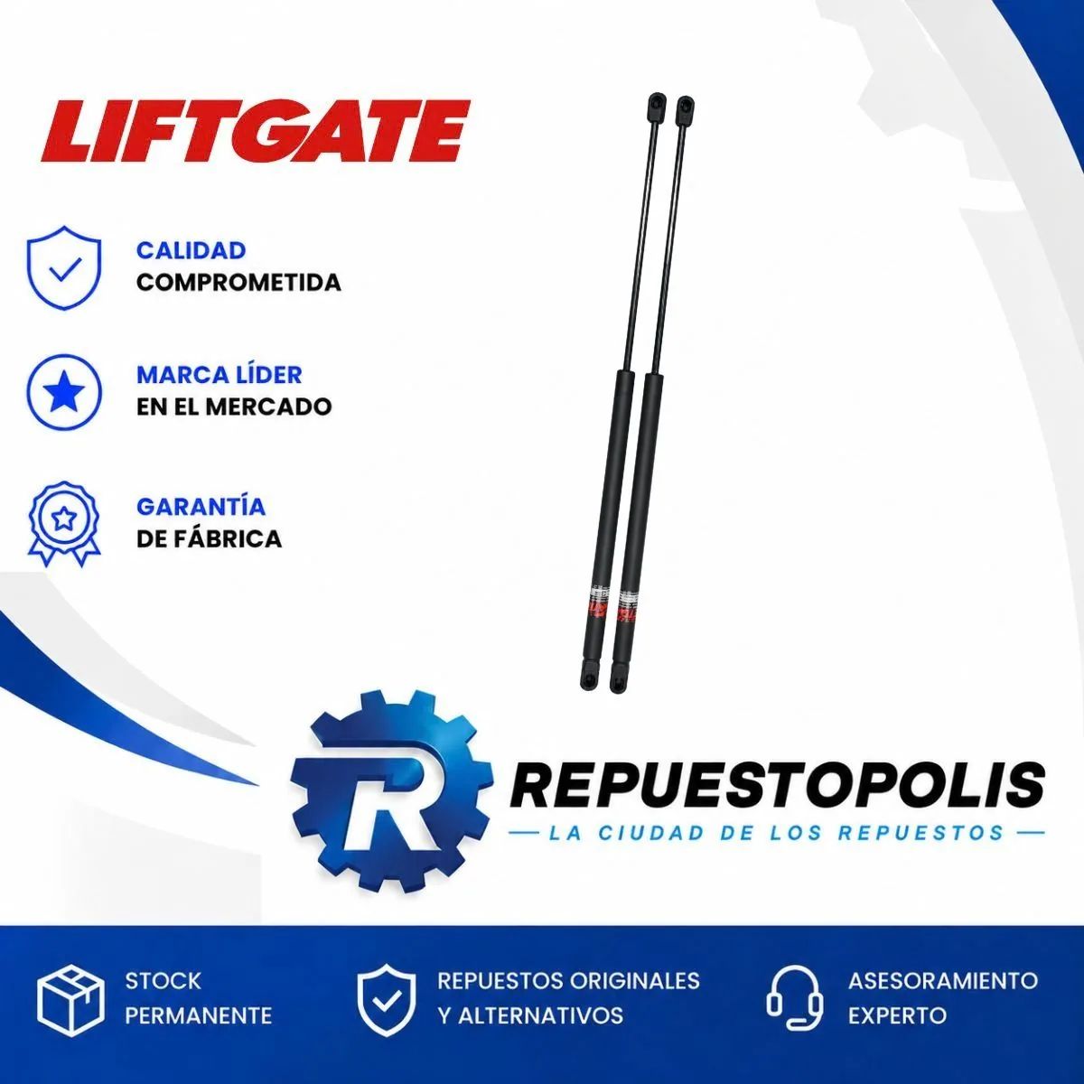 Amortiguador de Portón para Peugeot 206 99/.. - LIFTGATE