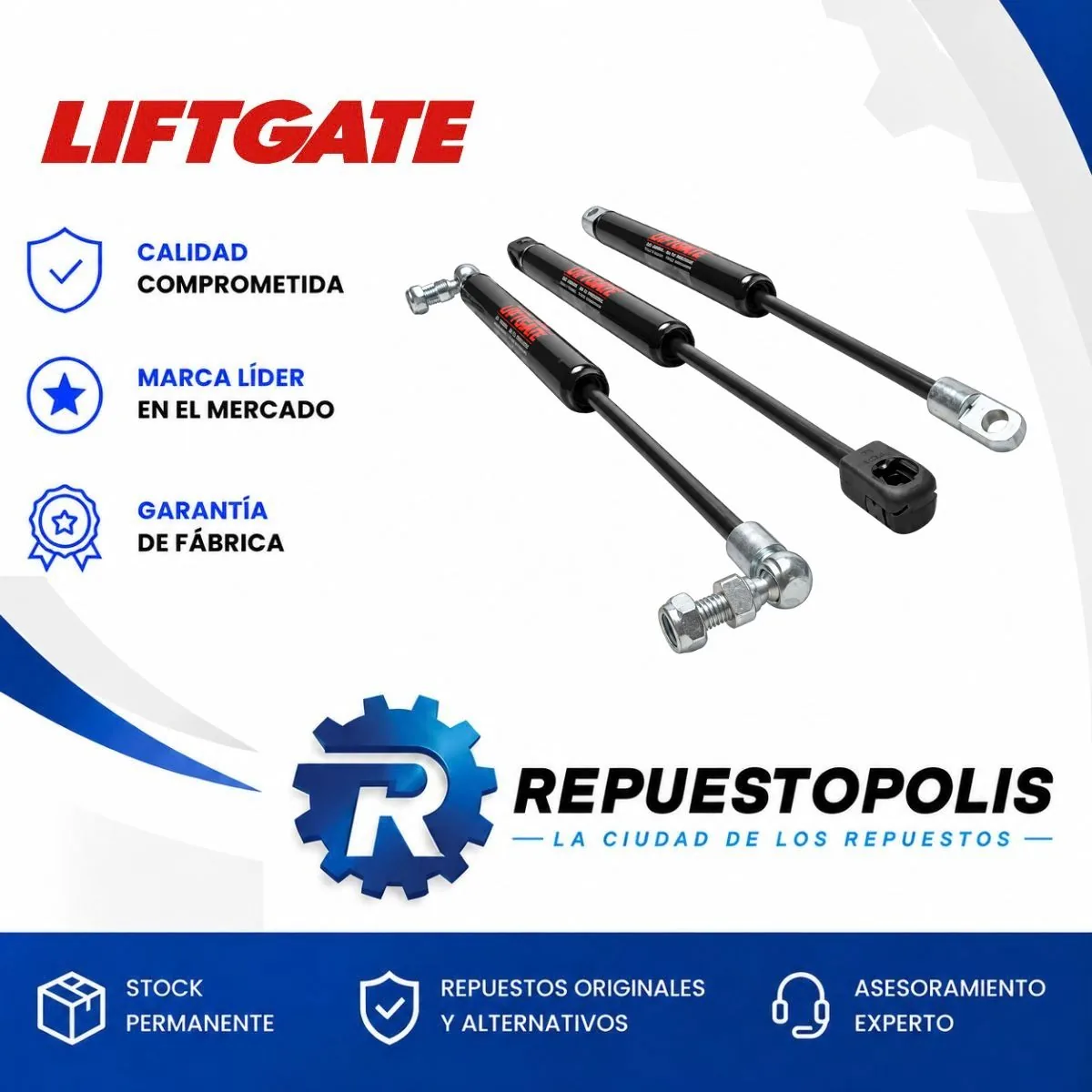 Amortiguador de Portón para Peugeot Partner 96/17 - LIFTGATE