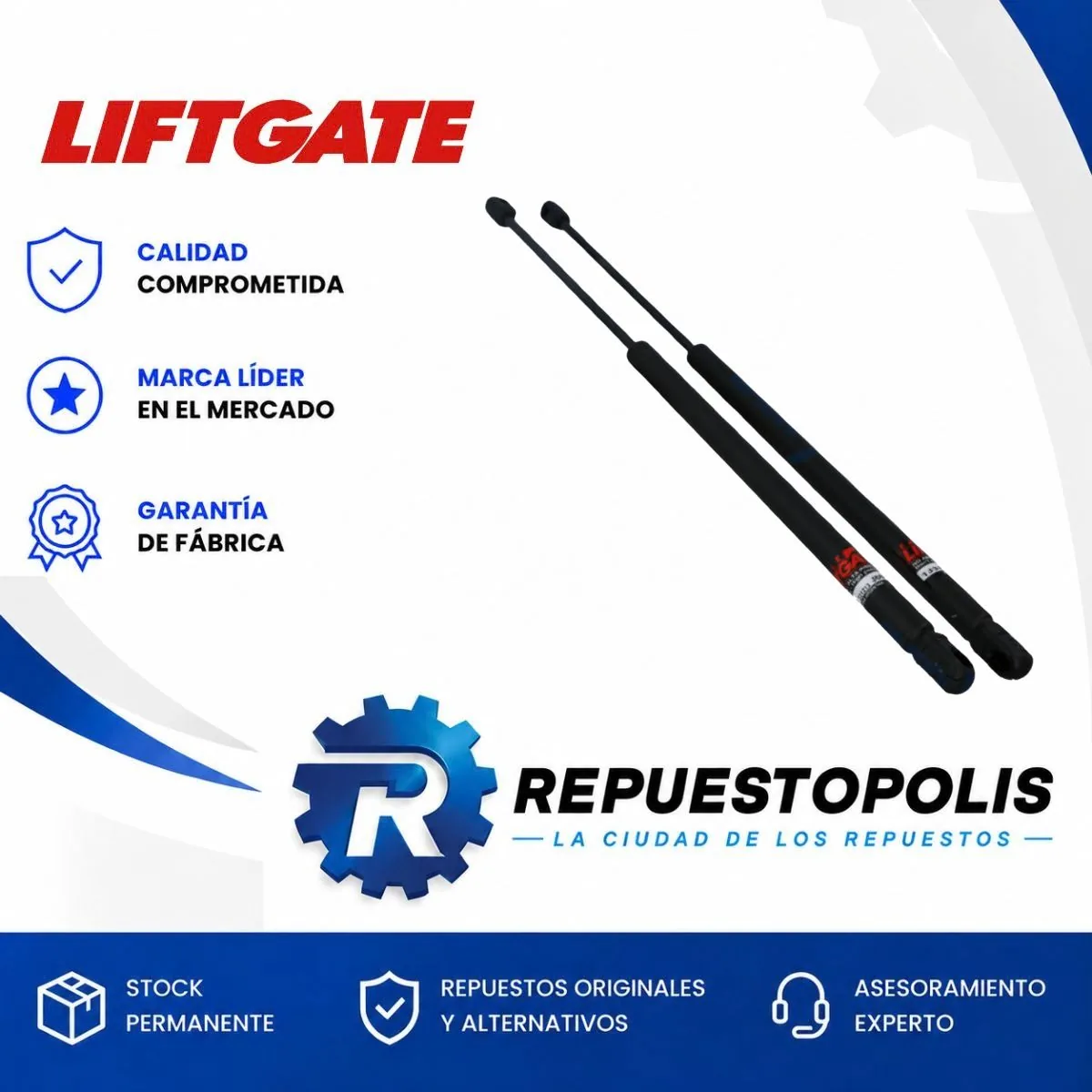 Amortiguador de Portón para Fiat Punto 08/11 - LIFTGATE