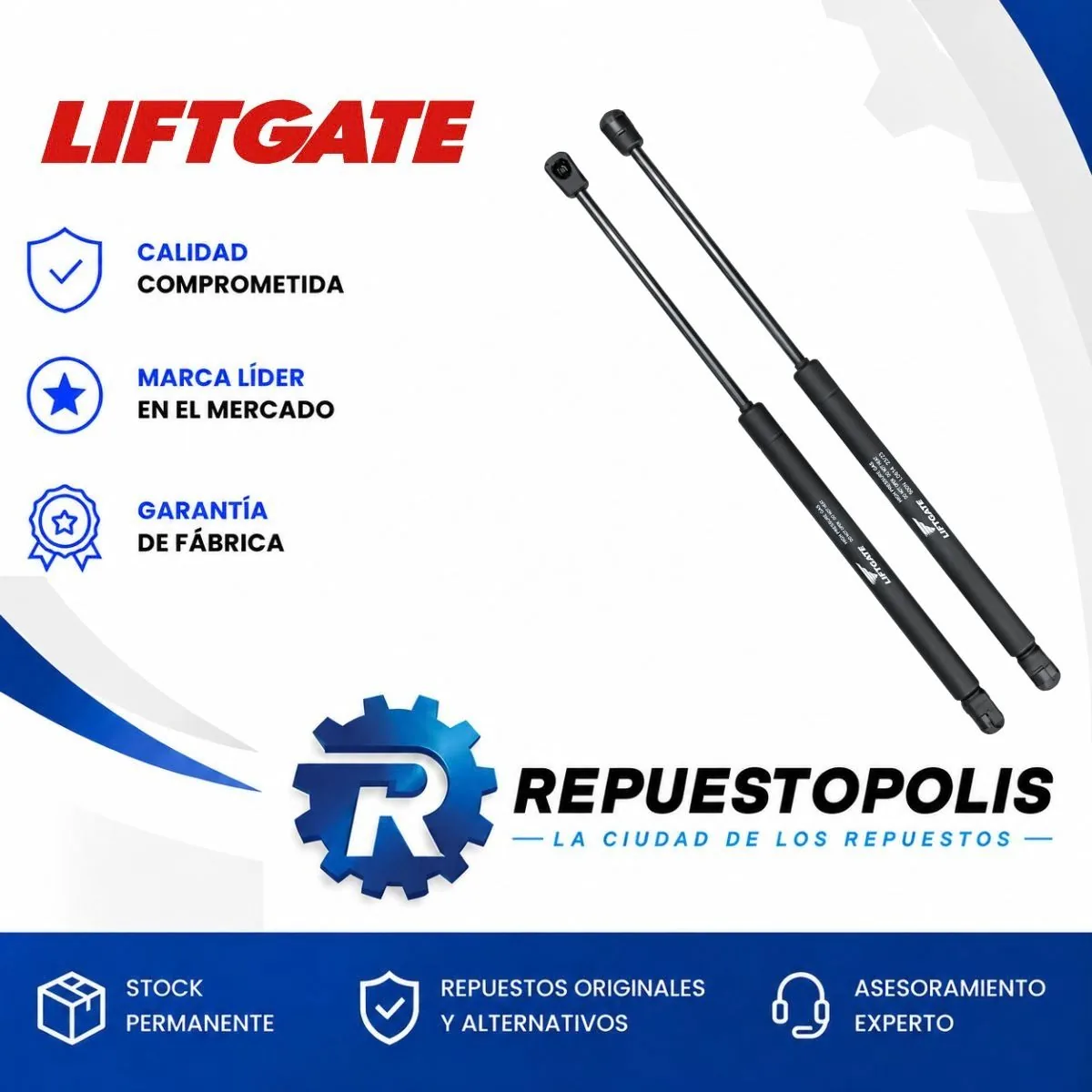 Amortiguador de Portón para Chevrolet Agile 09/12 - LIFTGATE