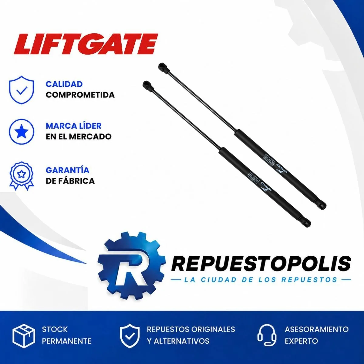 Amortiguador de Portón para Peugeot 207 08/17 - LIFTGATE
