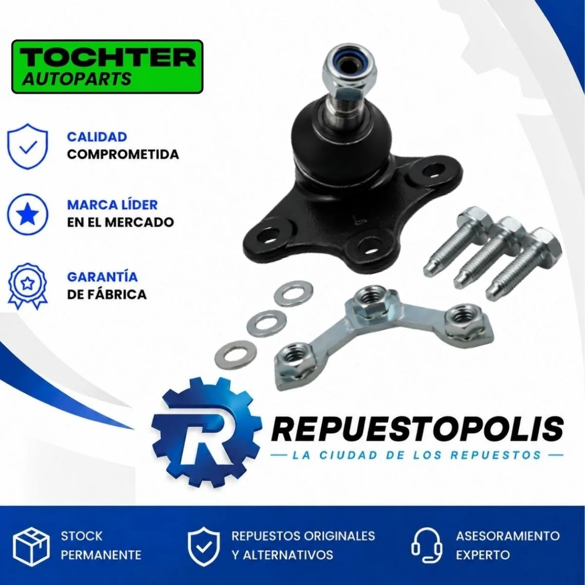Rótula Izquierdo para Volkswagen Fox, Suran y Saveiro - TOCHTER