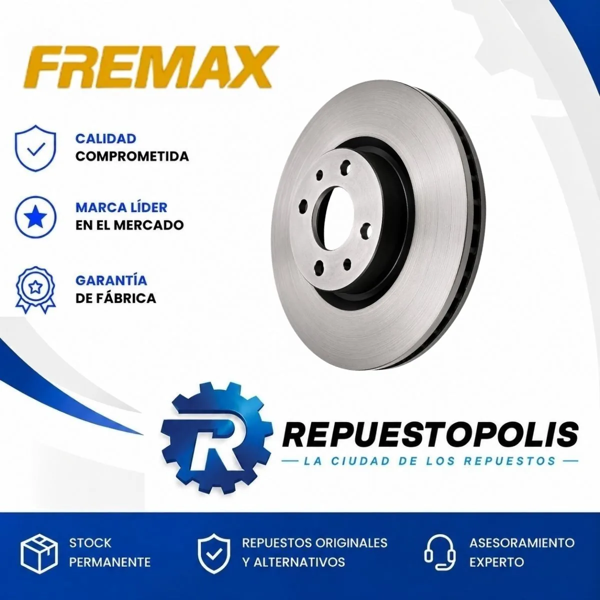 Disco de freno delantero ventilado para Fiat Argo 1.8 16V E-Torq Evo, Fiat Argo 1.8 16V At, Fiat Linea 1.8 16V Etorque y Fiat Linea 1.9 16V Torque y 20 más - FREMAX
