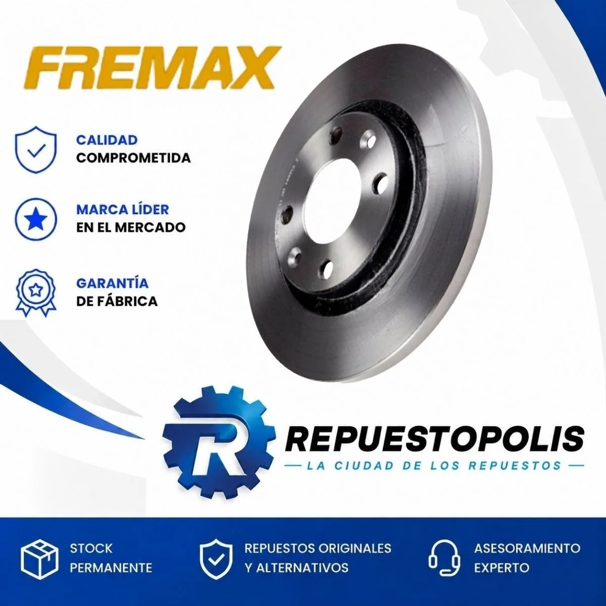Disco de freno delantero solido para Citroen C3 1.4I Tu3, Citroen C3 1.4 Hdi Dv4, Citroen C3 1.5I Tu4 y Citroen Berlingo 1.9D Xud y 3 más - FREMAX