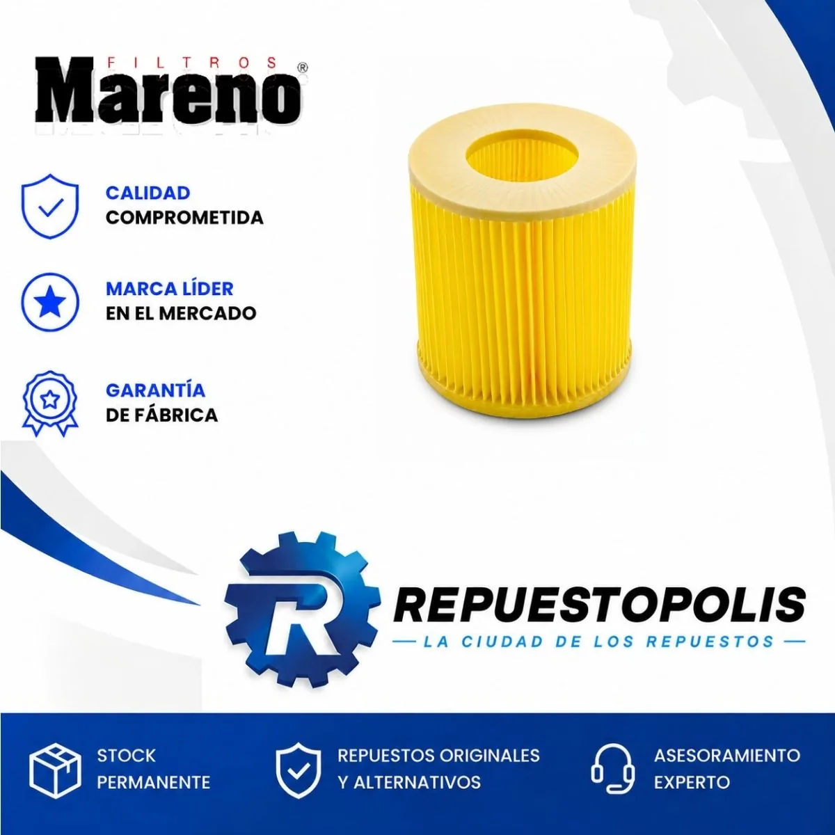Filtro de aceite (cartucho) para Ford Ranger 3.2 TDCI 2012 - MARENO