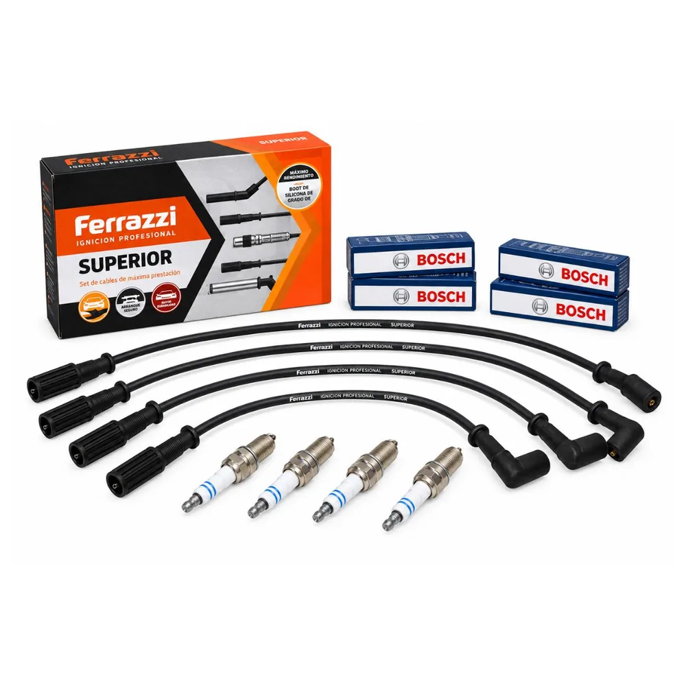 Kit de Cables y Bujías - FIAT 1.3 1.4 FIRE  102000-B