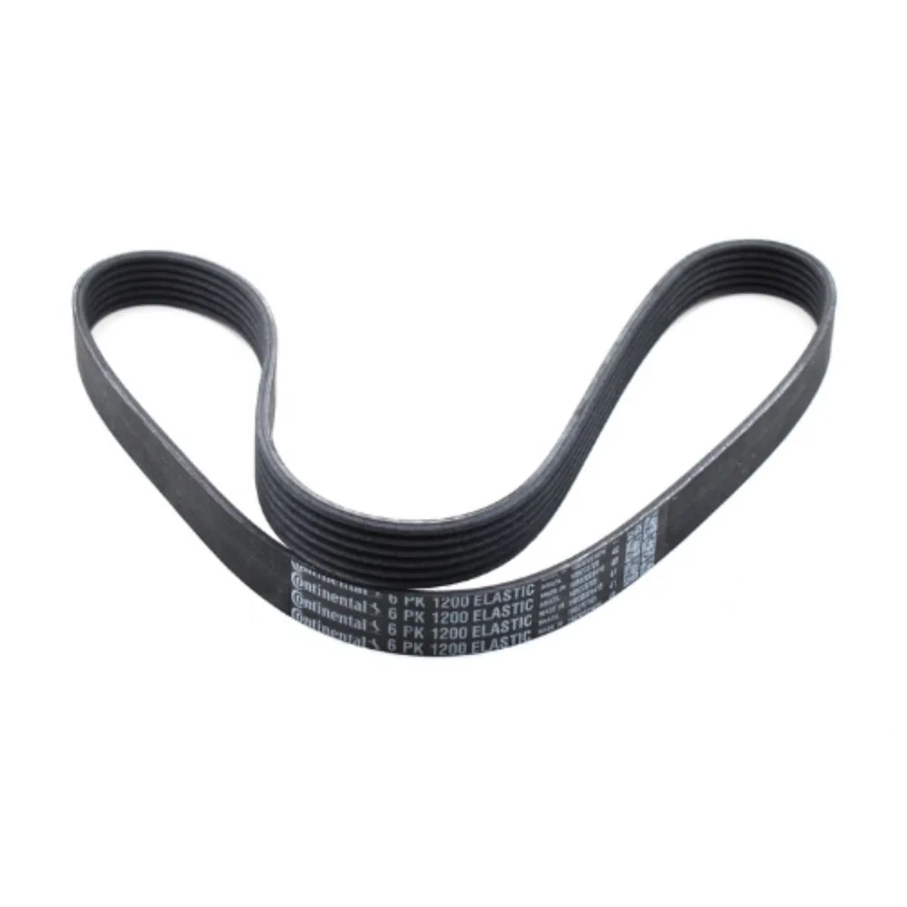 Correa de accesorios poli-V 6PK 1200 ELAST para Volkswagen Fox 1.6, Gol IV 1.6, Gol V 1.6, Suran 1.6 y Voyage 1.6 - CONTINENTAL