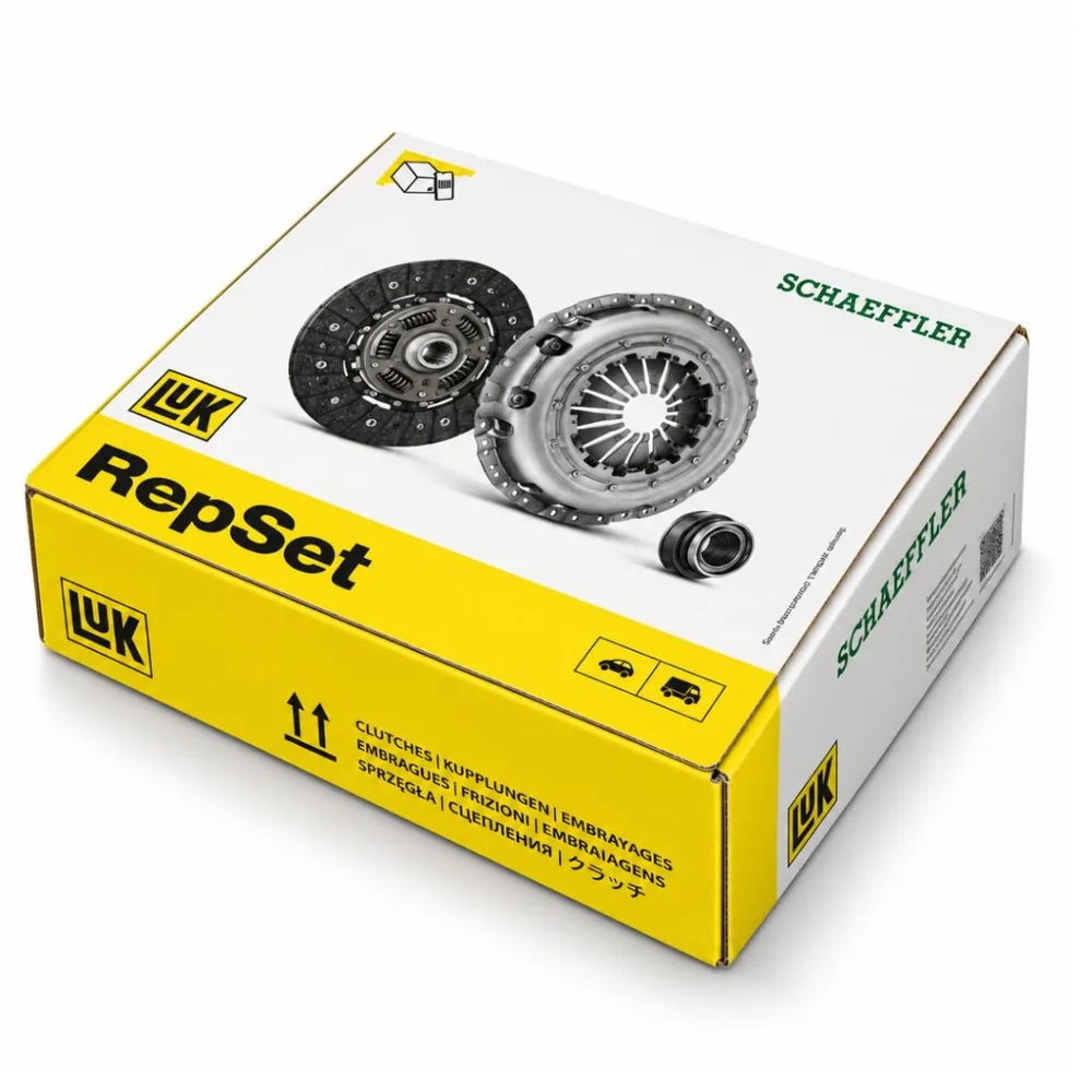 Kit de embrague (placa, disco y rulemán) para Fiat 500 y Dobló 1.4 16V Fire - LUK