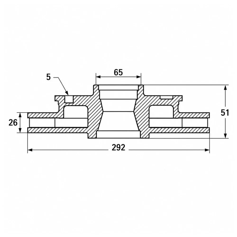 Disco de freno delantero ventilado para Ford Territory 1.5 Delantero y Ford Fs11125Aa - LITTON