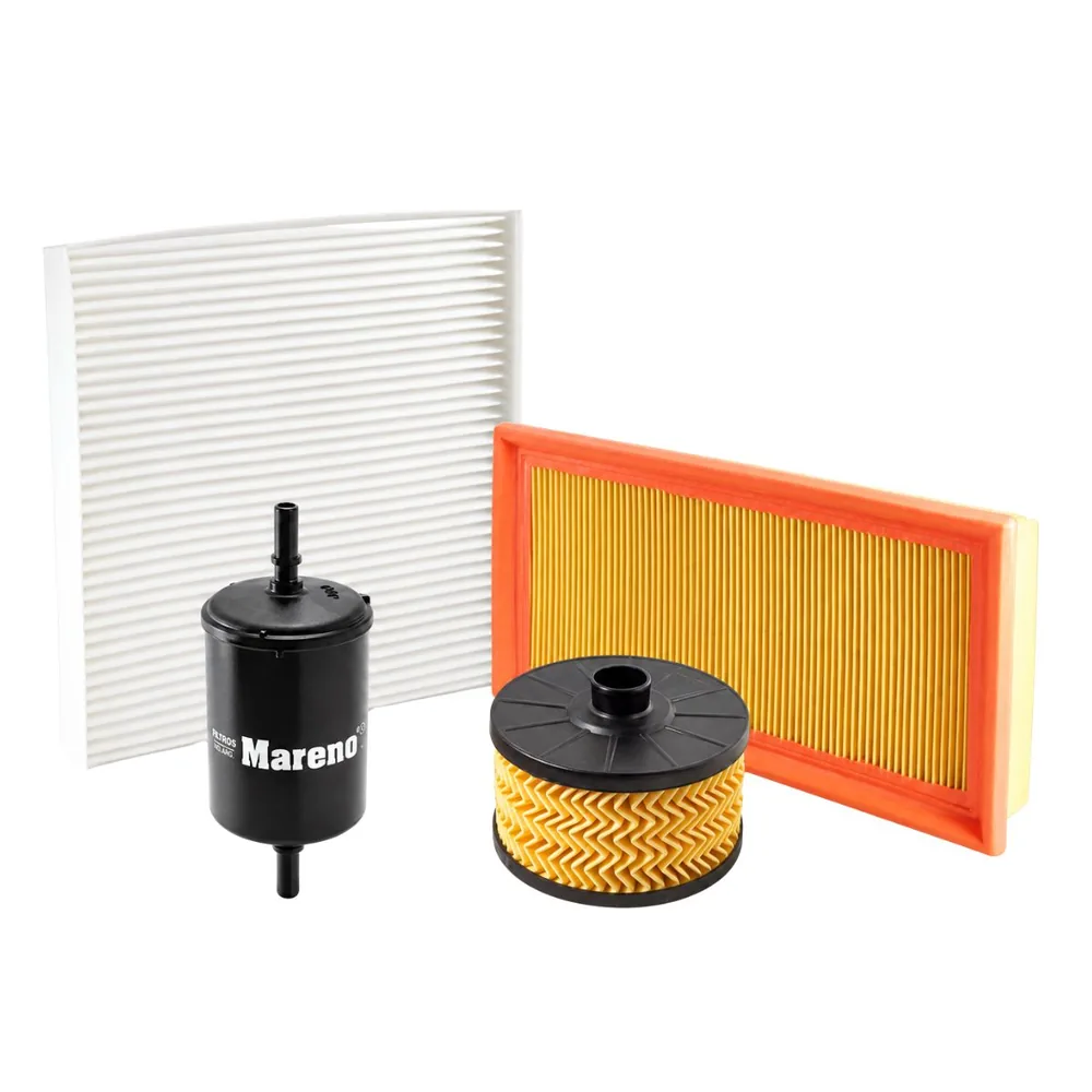 Kit de filtros (aire, aceite, habitáculo, nafta) para Renault Duster 1.3 Turbo y Oroch 1.3 Turbo - MARENO