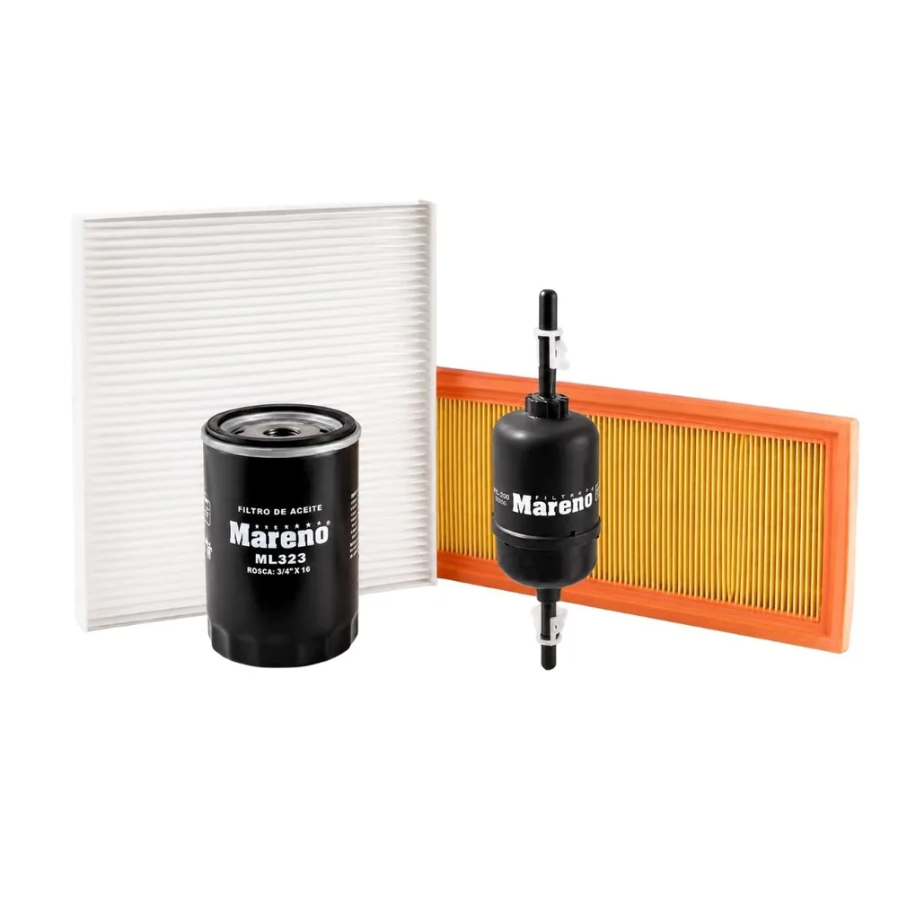 Kit de filtros (aire, aceite, habitáculo, nafta) para Ford Ecosport y Fiesta 1.6ROCA - MARENO