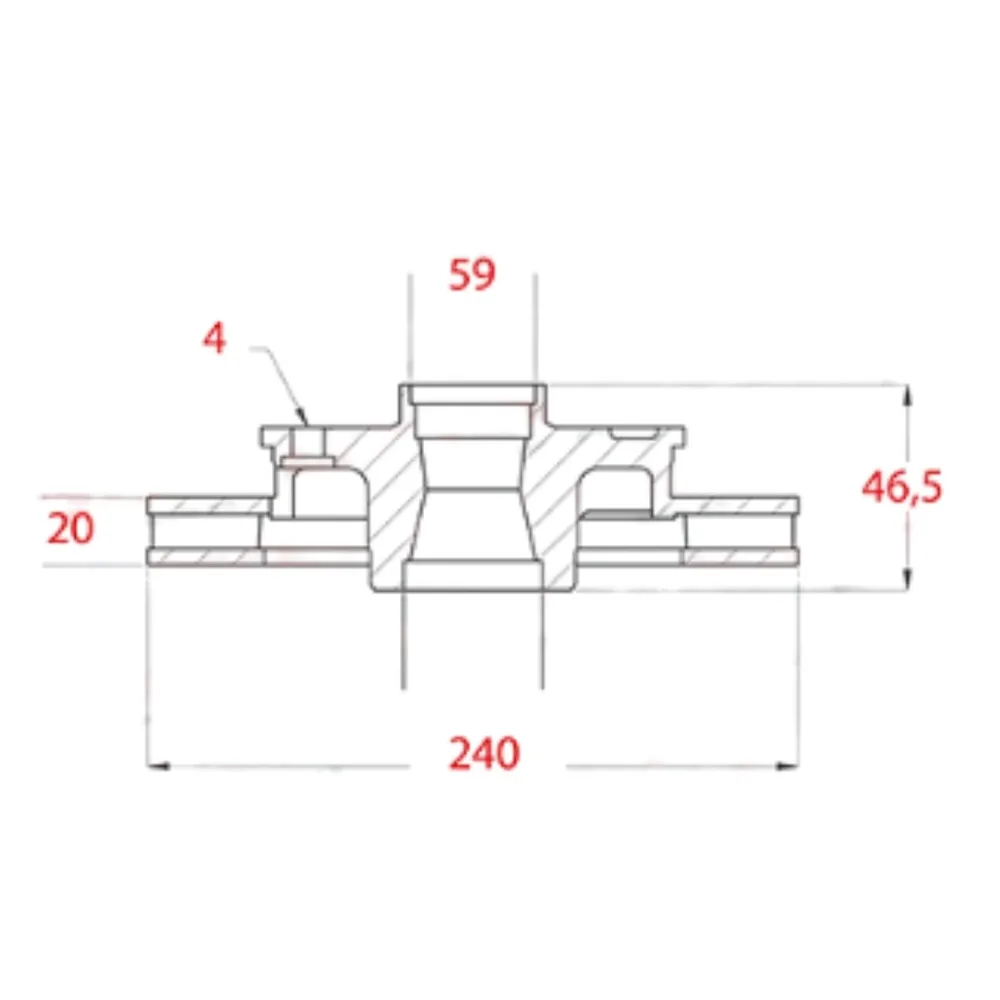 Disco de freno ventilado Delantero para Fiat Palio 1.3 Mpi, Fiat Palio 1.3 16V Fire, Fiat Palio 1.4 8V Fire y Fiat Palio 1.6 16V Torque y 8 más - FREMAX