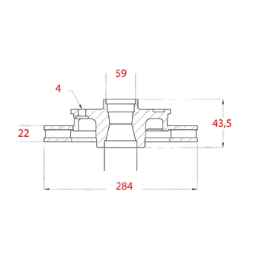 Disco de freno delantero ventilado para Fiat Argo 1.8 16V E-Torq Evo, Fiat Argo 1.8 16V At, Fiat Linea 1.8 16V Etorque y Fiat Linea 1.9 16V Torque y 20 más - FREMAX