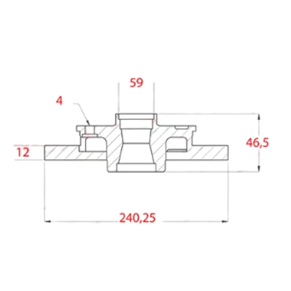 Disco de freno delantero solido para Fiat Uno 1.0, Fiat Uno 1.1 Ie, Fiat Uno 1.3 8V Fire y Fiat Uno 1.3 Mpi 2 y 16 más - FREMAX