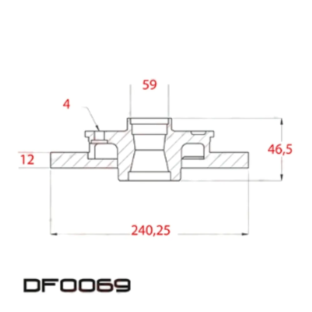 Disco de freno delantero solido para Fiat Uno 1.0, Fiat Uno 1.1 Ie, Fiat Uno 1.3 8V Fire y Fiat Uno 1.3 Mpi 2 y 16 más - LITTON