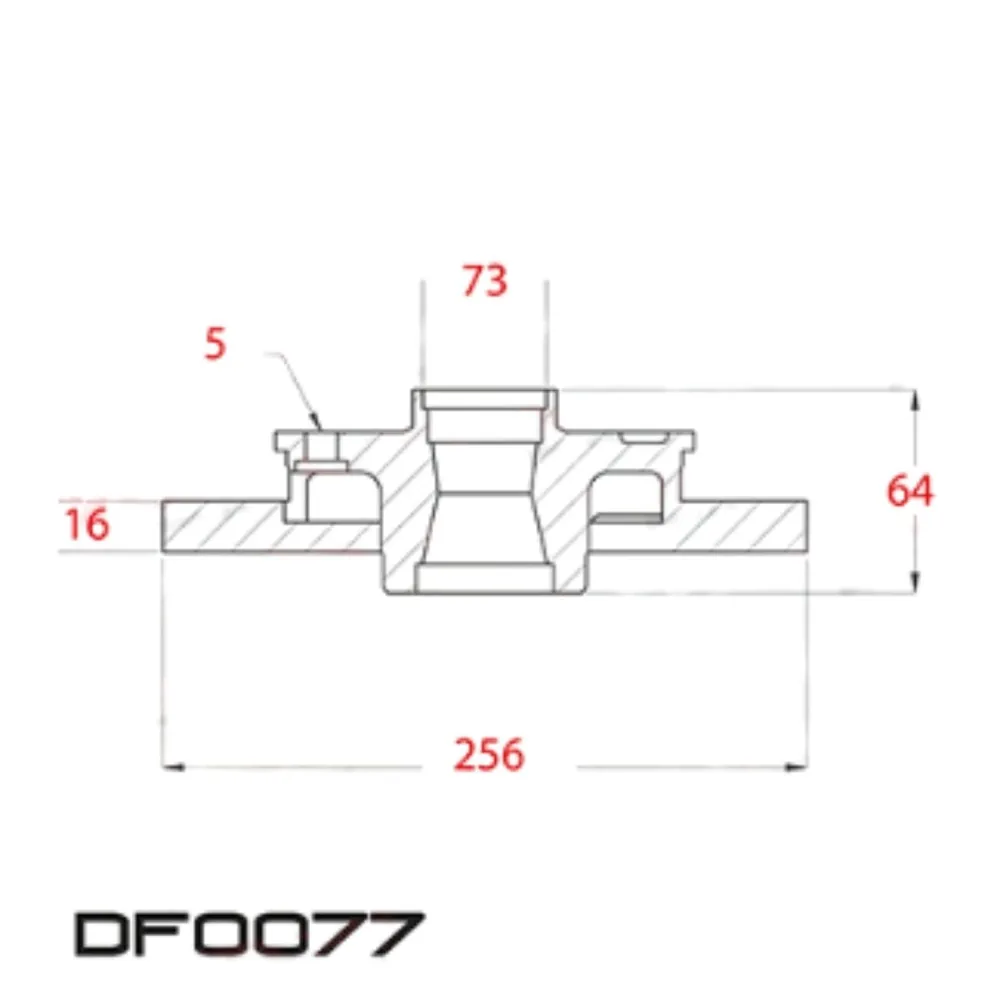 Disco de freno delantero solido para Fiat Ducato - LITTON