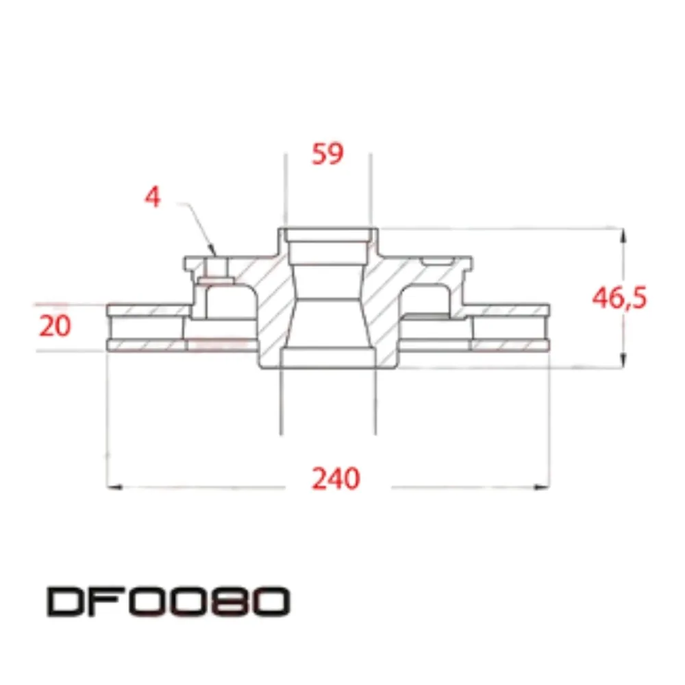 Disco de freno delantero ventilado para Fiat Palio 1.3 Mpi, Fiat Palio 1.3 16V Fire, Fiat Palio 1.4 8V Fire y Fiat Palio 1.6 16V Torque y 8 más - LITTON