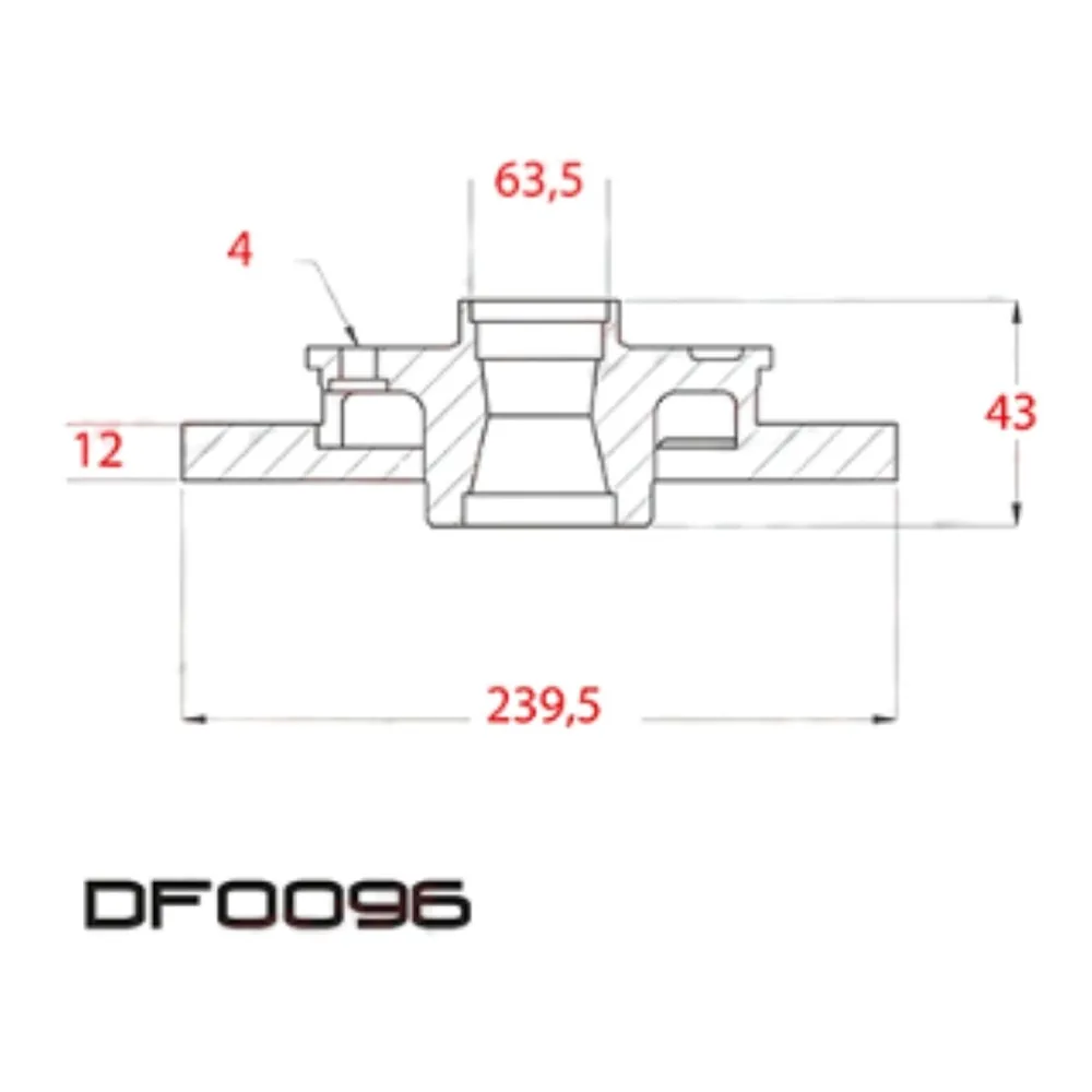 Disco de freno delantero solido para Ford Ka 1.0 Zetec, Ford Ka 1.3 Endura, Ford Fiesta 1.4 16V Clx Zetec y Ford Courier 1.4 16V Si Da Zetec y 1 más - LITTON