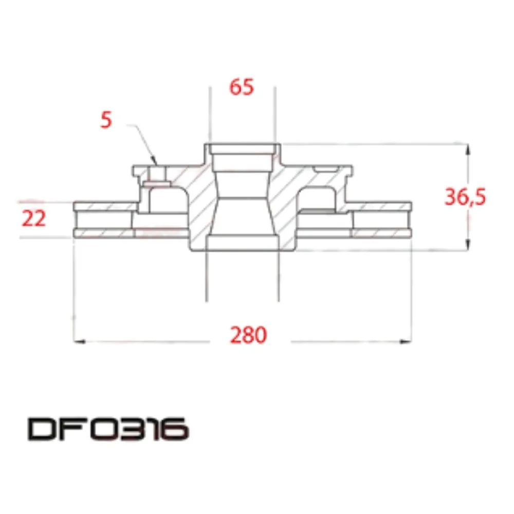 Disco de freno ventilado Delantero para Volkswagen Bora 1.9 Tdi Axr, Volkswagen New Beetle 1.9 Tdi Atd y Volkswagen Golf 1.8 T Ea113 y 11 más - LITTON