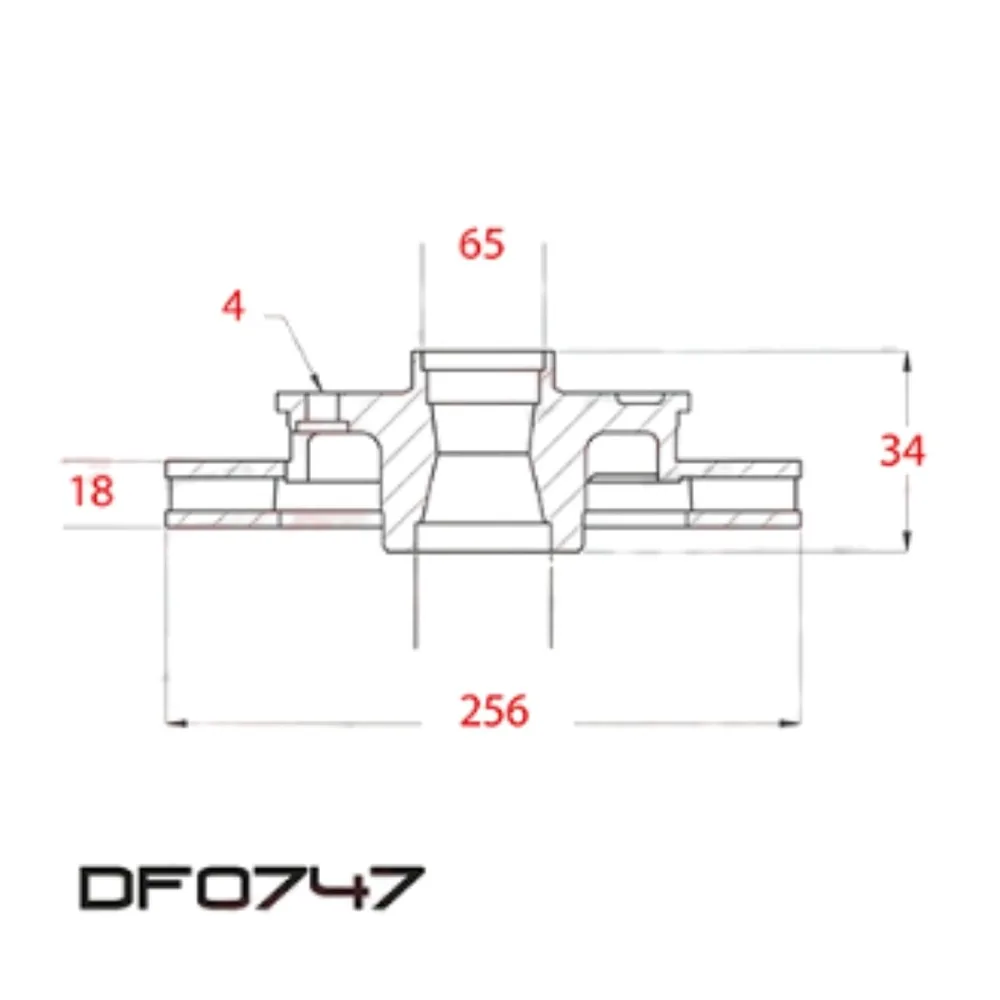 Disco de freno ventilado Delantero para Volkswagen Gol Trend 1.6 8V Ea111, Volkswagen Voyage 1.6 8V Msi Ea111 y Volkswagen Saveiro 1.6 8V Ea111 - LITTON