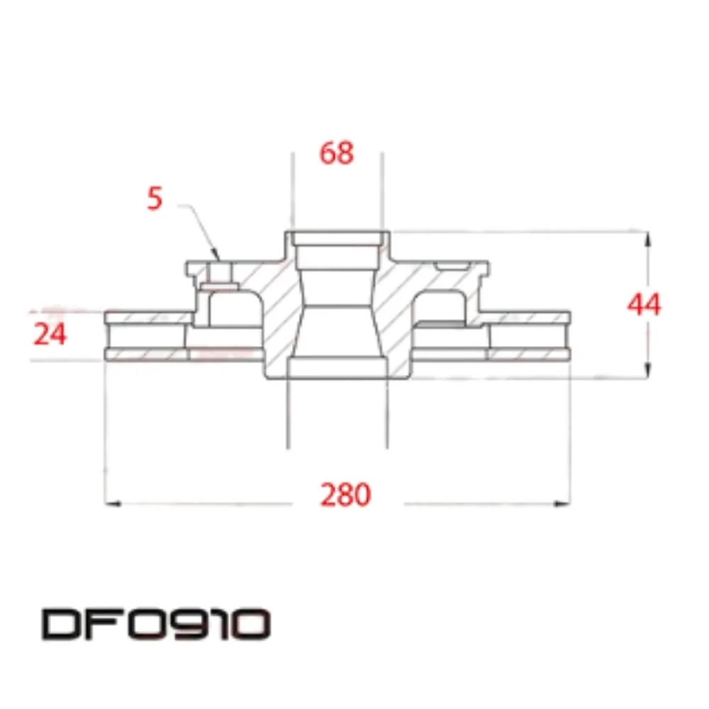 Disco de freno ventilado Delantero para Renault Duster 2.0 16V F4R, Renault Megane 2.0 16V M4R, Renault Fluence 2.0 16V Cvt M4R y Renault Fluence 2.0 16V M4R y 6 más - LITTON