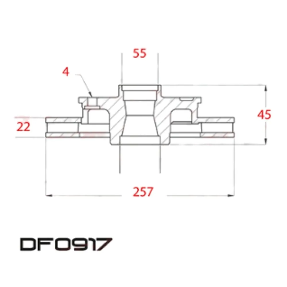 Disco de freno delantero ventilado para Toyota Yaris 1.5 16V Cvt 2Nr, Toyota Etios 1.5 16V Mt 2Nr, Toyota Etios 1.5 16V At 2Nr y Toyota Etios 1.5 16V 2Nr - LITTON