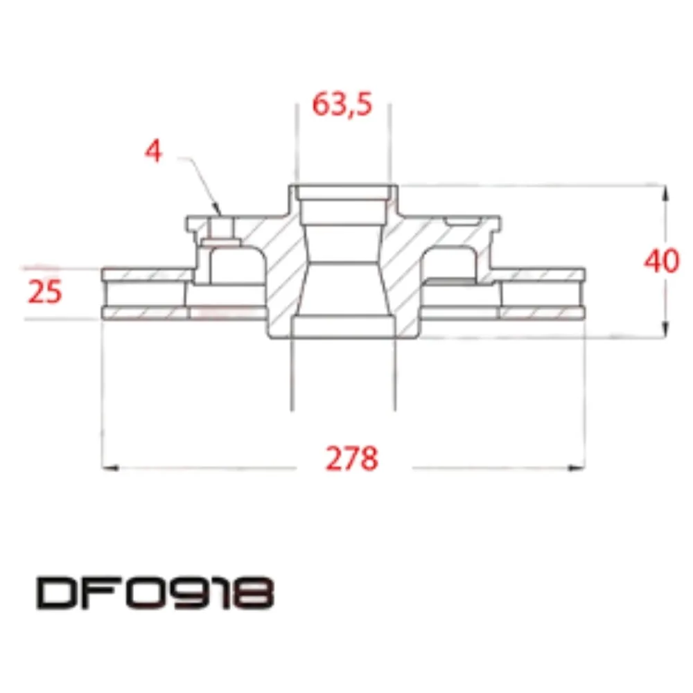Disco de freno ventilado Delantero para Ford Ecosport2 1.5 Tdci Dv5, Ford Ecosport2 1.5 16V At Dragon 3Cyl y Ford Ecosport2 1.5 16V Mt Dragon 3Cyl y 5 más - LITTON