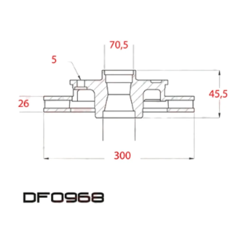 Disco de freno delantero ventilado  para Chevrolet Cruze 2.0 Vcdi Z20D y Alfa Romeo Giulia 2.0 200Cv 2Wd - LITTON