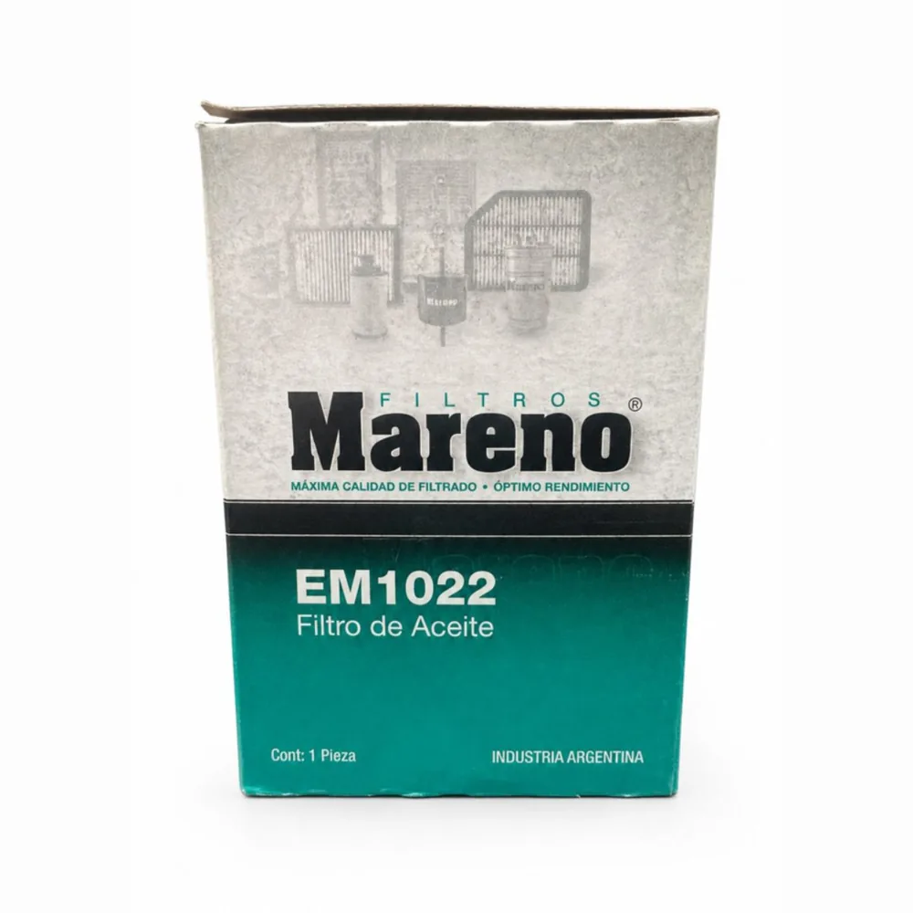 Filtro de aceite (cartucho) para Fiat Palio, Fiat Punto, Fiat Idea y Fiat Strada 1.6 16V E-TORQUE - MARENO