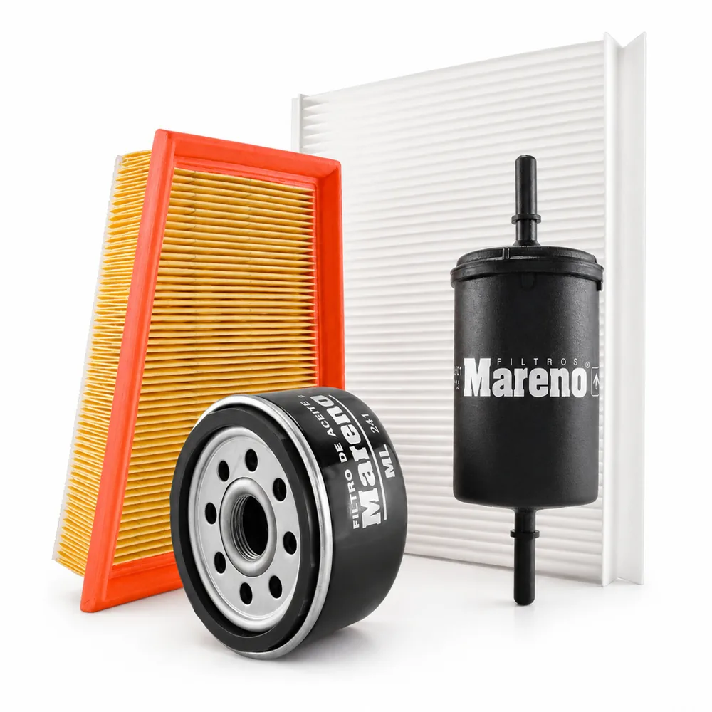 Kit de filtros (aire, aceite, nafta, habitáculo) para Renault Duster y Renault Sandero - MARENO