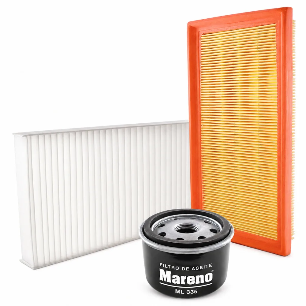 Kit de filtros (aire, aceite, habitáculo) para Toyota Etios 1.5 2016 - MARENO