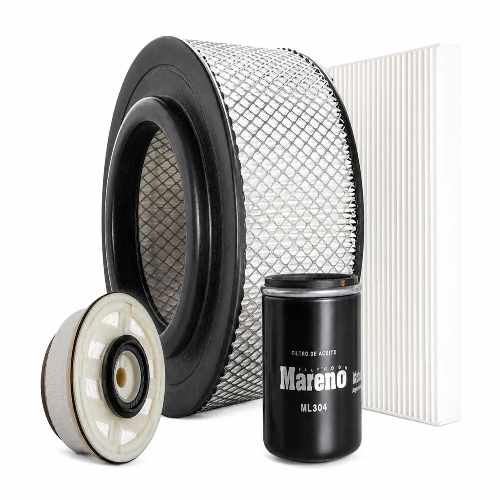 Kit de filtros (aire, aceite, combustible, habitáculo) para Toyota Hilux 3.0 2005 - MARENO