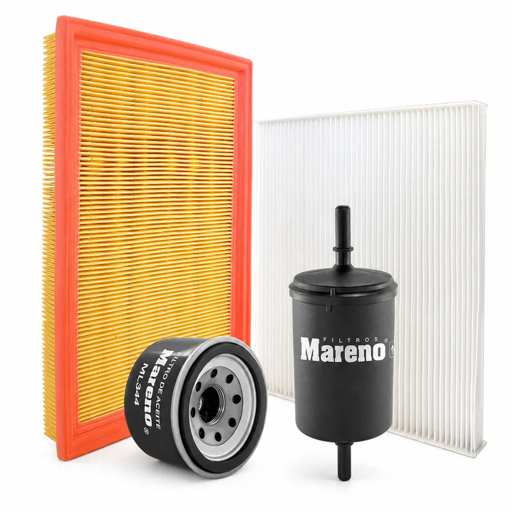 Kit de filtros (aire, habitáculo, aceite, nafta) para Renault Kwid 1.0 SCE - MARENO