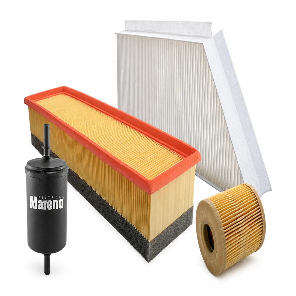 Kit de filtros (aire, aceite, habitáculo, nafta) para Peugeot 207 Compact 1.4 - MARENO