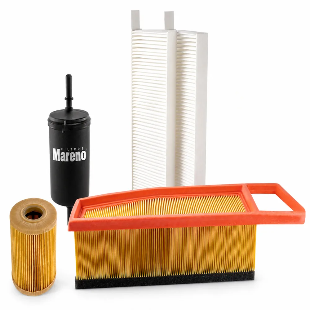 Kit de filtros (aire, aceite, habitáculo, nafta) para Peugeot 208 II 1.6 16V 2020 - MARENO